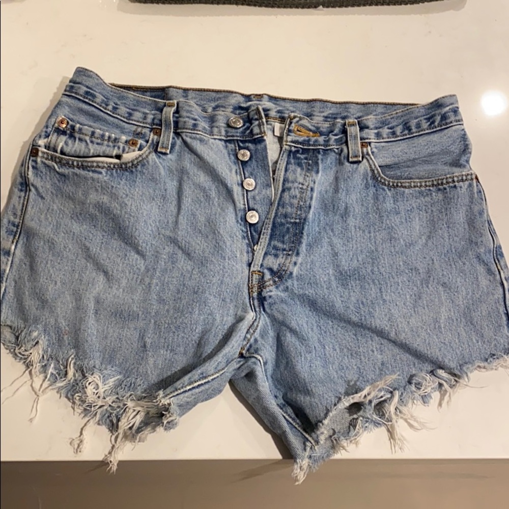 Distressed Levi’s Shorts